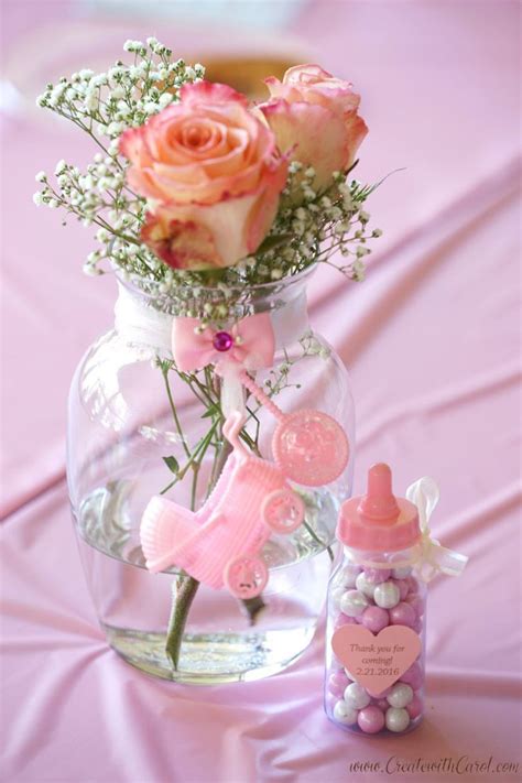 easy baby shower centerpieces|More.